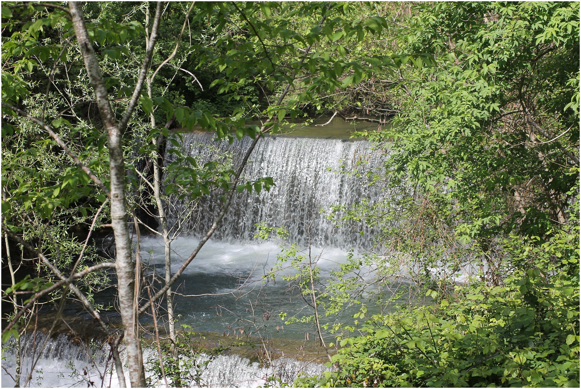 Ciuffenna River upper waterfall